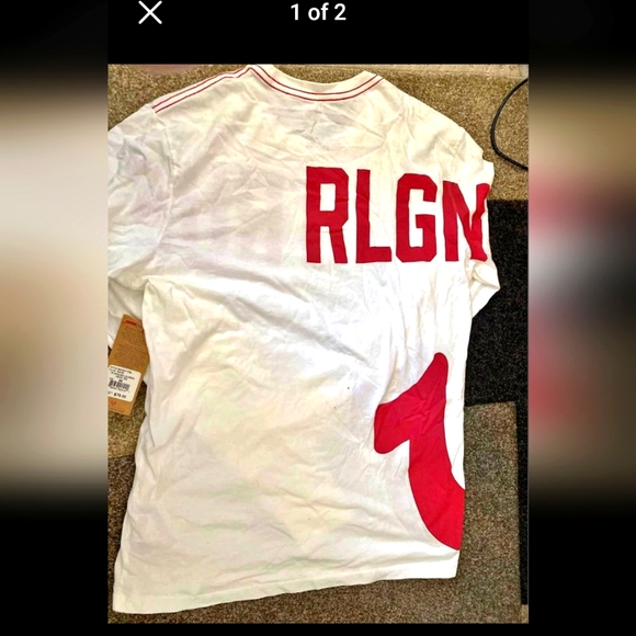 True Religion White Long sleeve T-shirt - Picture 2 of 2